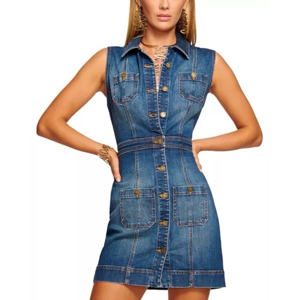 NWT Ramy Brook Juliet Denim Dress / Mult Sizes / Perfect for Summer! / $395 MSRP - Picture 2 of 3